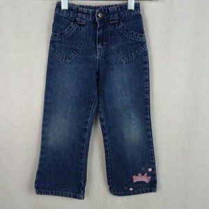 Disney princess girls jeans Sleeping Beauty Size 5 Blue Flare